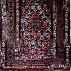 Antique Afghan belouch tribal rug